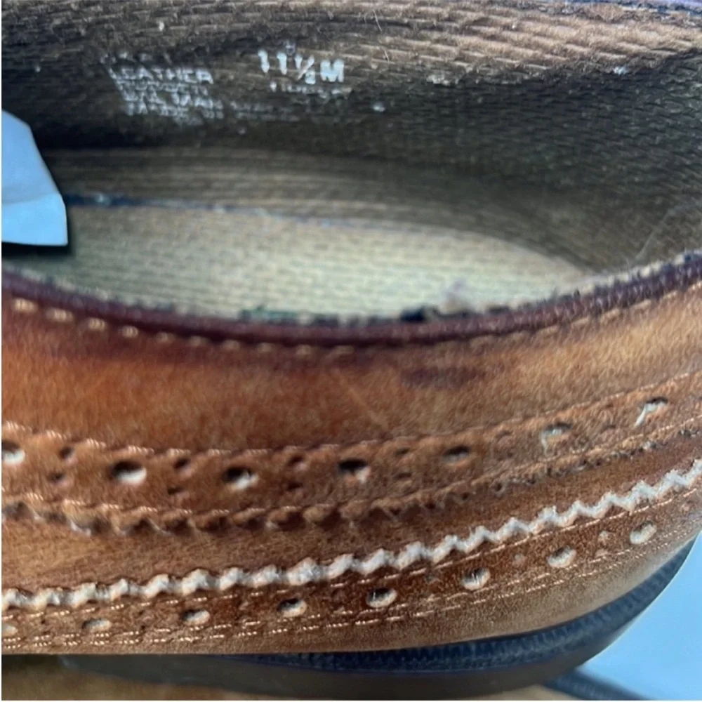 G.H. Bass Oxford Lace Up Shoes Cognac Brown Size 11.5